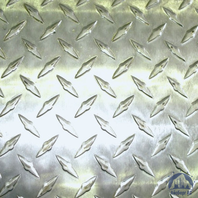 Рифлёный алюминиевый лист "Чечевица" 1,5х1500х3000 мм АМГ2НР купить в Иваново