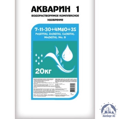 Удобрение Акварин 1 N-P-K+Mg+S+Мэ 7-11-30+4+3+Мэ в хелатной форме купить в Иваново