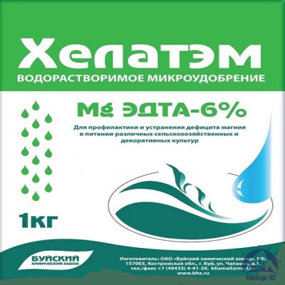 Удобрение ХЕЛАТЭМ Mg 6 Mg EDTA (ЭДТА) 6% купить в Иваново